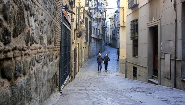 Calle Alfileritos de Toledo, donde se inició la discusión