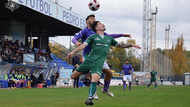 El partido entre el Guadalajara y el Toledo fue muy físico, incluso con agresiones entre jugadores