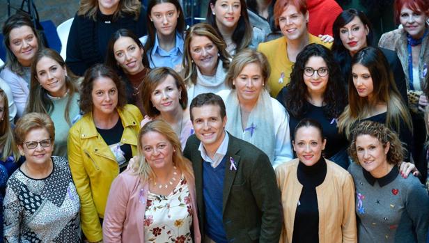 Pablo Casado, en un acto con mujeres en Úbeda