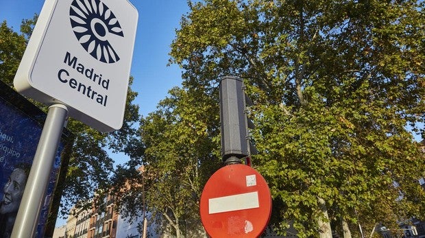 Señal vertical de Madrid Central