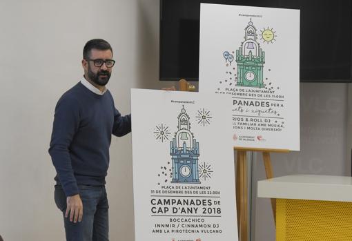 Imagen de Pere Fuset durante la presentación de los actos