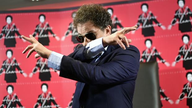 Andrés Calamaro, durante la presentación de «Cargar la suerte»
