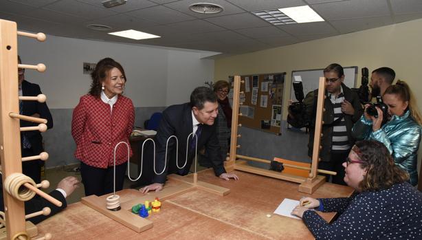 El presidente Page visitó este viernes el centro «Infanta Leonor», en Albacete, para discapacitados