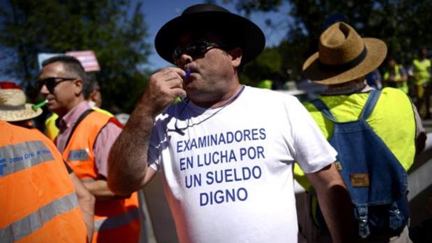 Imagen de archivo de una protesta de los examinadores