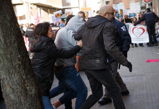 El asesino confeso, a su llegada a los juzgados de Zamora