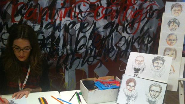 Imagen difundida por el Museo de la Biblioteca Nacional de Laura Luelmo y sus caricaturas