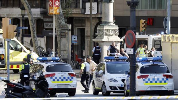 La Rambla de Barcelona tras el atentado de 2017