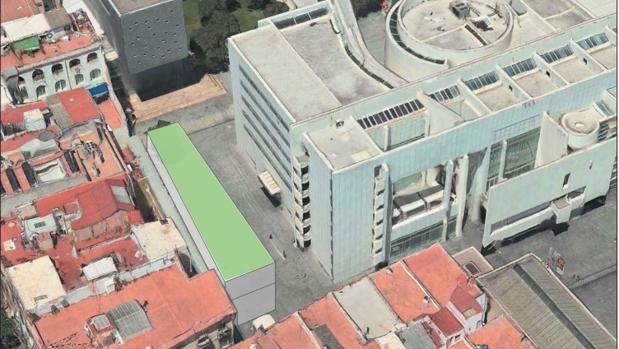 Una de las propuestas de ampliación del Macba planteada por el Ayuntamiento