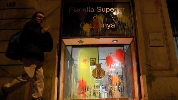 El ataque de ayer a la Fiscalía de Cataluña