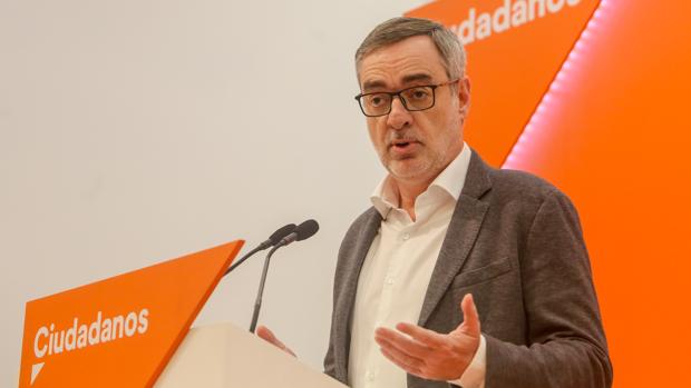 José Manuel Villegas, en la sede de Cs, en una imagen de archivo