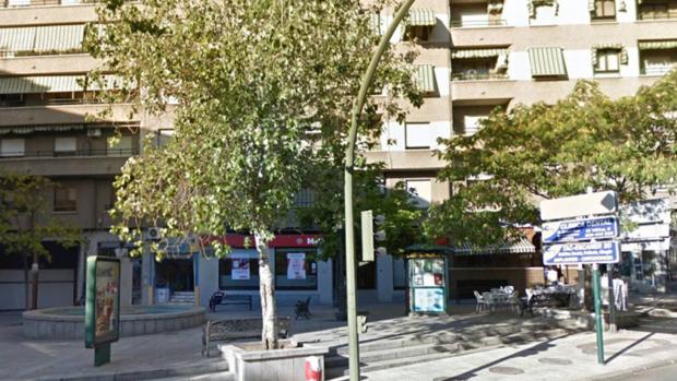 Plaza de Alcudia, donde se produjo el incendio en Puertollano