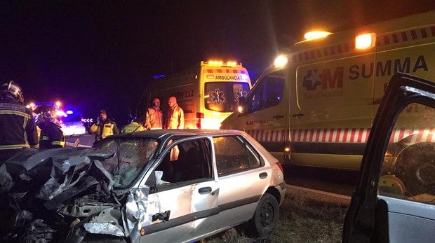 Uno de los vehículos implicados en el accidente