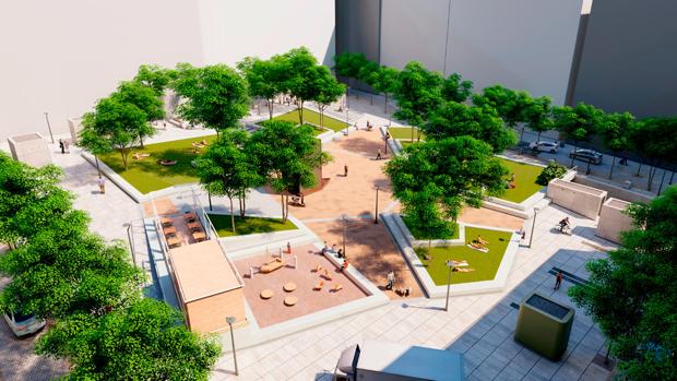 Proyecto de reforma de la plaza de Pedro Zerolo
