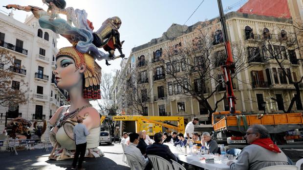 Imagen de la plantà de una de las fallas de Sección Especial