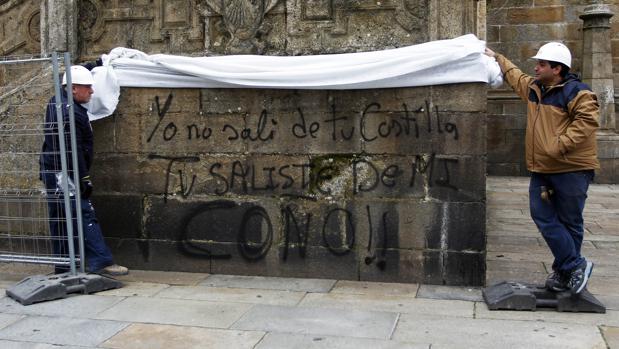 Pintada en la Catedral de Santiago