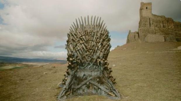 Trono de la Alegría, de la serie «Juego de Tronos», ubicado a los pies del castillo de Atienza (Guadalajara)