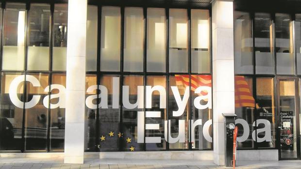 Una imagen de la «embajada» catalana en Bruselas