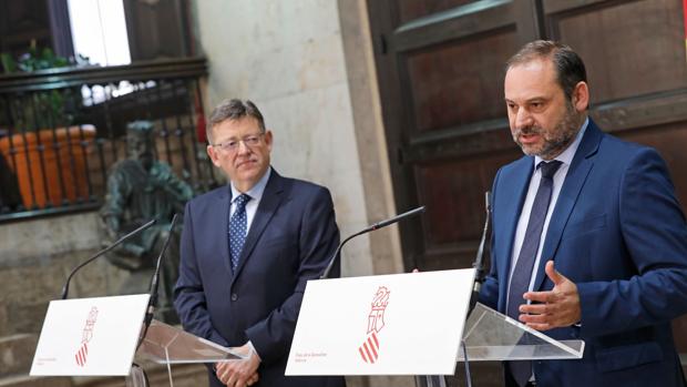 Imagen de Ximo Puig y José Luis Ábalos