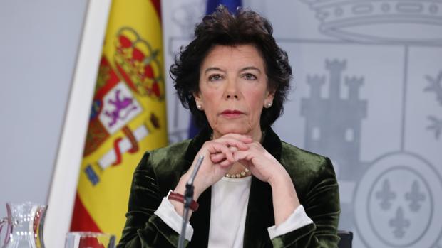 Isabel Celaá, portavoz del Gobierno