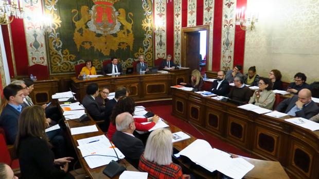 Imagen de un pleno del Ayuntamiento de Alicante