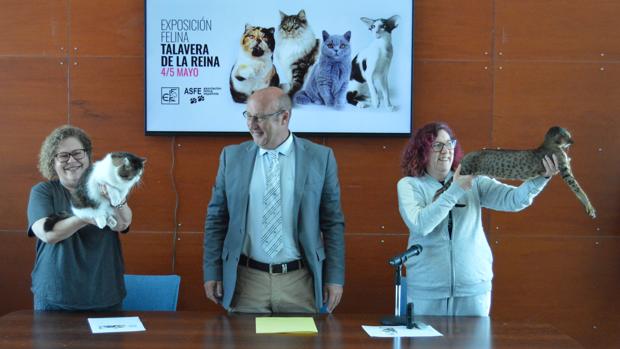 Rueda de prensa, este jueves, de la exposición que se celebrará en el recinto Talavera Ferial