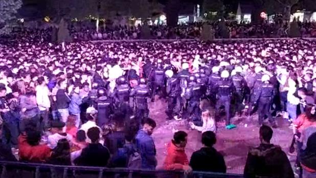 La Policía disuelve una reyerta masiva en las fiestas de Móstoles