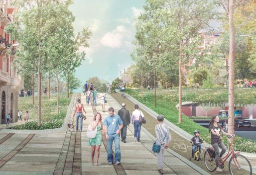 Imagen del proyecto ganador para la remodelación de Plaza de España