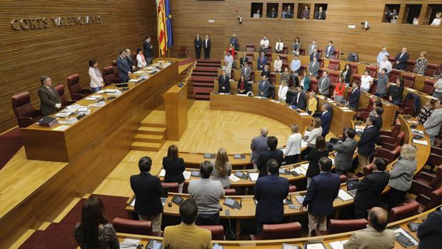 Imagen de archivo del hemiciclo de las Cortes Valencianas