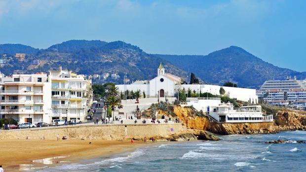 Playa de San Sebastián, en Sitges