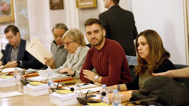 Fran Ferri, en una Junta de Portavoces