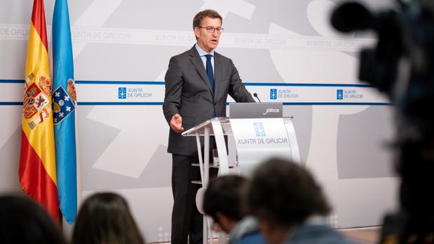 Feijóo, en la rueda de prensa posterior al Consello de la Xunta