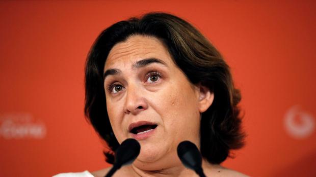La alcaldesa de Barcelona en funciones, Ada Colau, en una intervención reciente