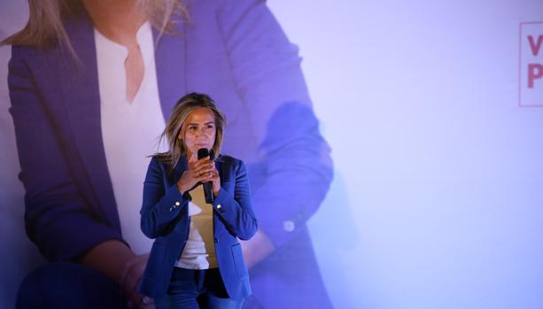 Milagros Tolón, en el cierre de su campaña electoral de Toledo
