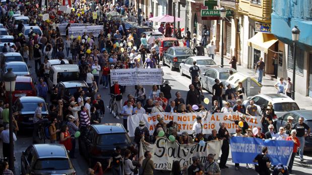 Imagen de una de las manifestaciones de la plataforma en 2014