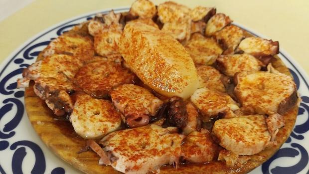 Pulpo «a feira» del restaurante Burela