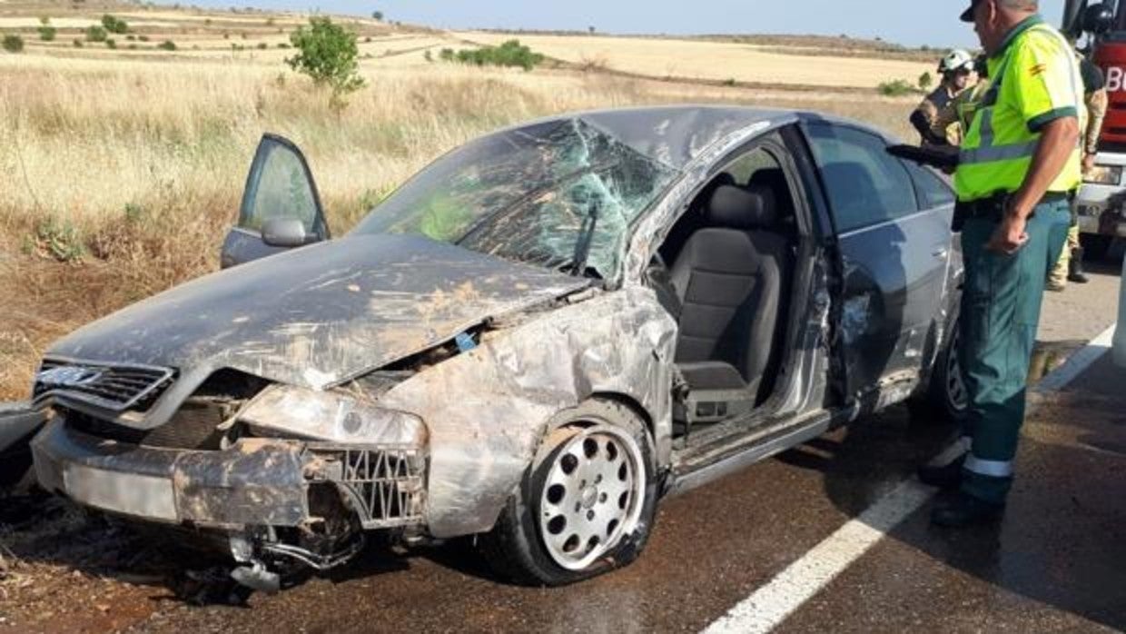 Un vecino de Tarazona muere en un accidente de tráfico en la N122