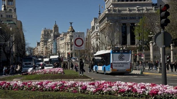 Acceso a Madrid Central desde Cibeles