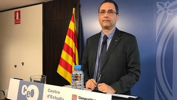 Jordi Argelaguet en una rueda de prensa del CEO