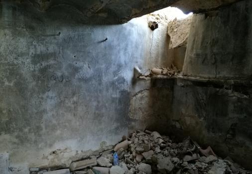 Imagen actual del interior de la caseta a la que fueron conducidas las niñas de Alcàssser