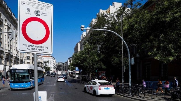 Acceso a Madrid Central desde Cibeles