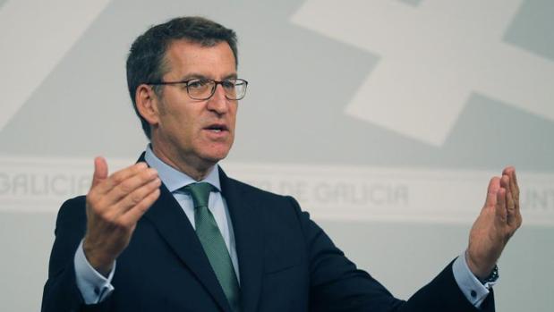 El presidente de la Xunta, Alberto Núñez Feijóo, este jueves