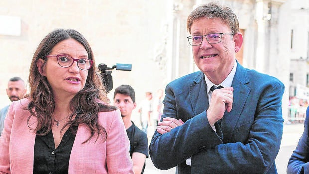 Ximo Puig y Mónica Oltra, este viernes en Burriana