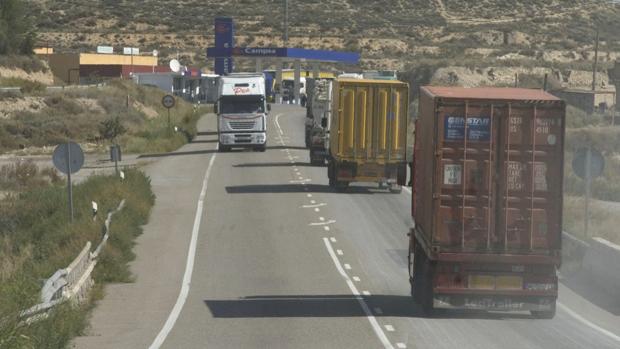 Imagen de archivo dell tramo sin desdoblar de la N-II, que acumula una gran siniestralidad