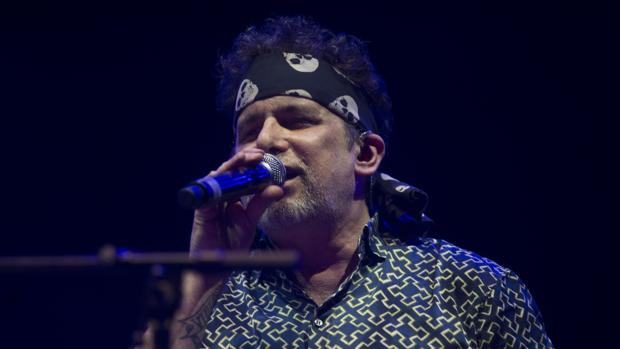 Imagen de Andrés Calamaro cantando en un concierto en Madrid