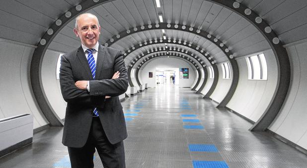 Josu Erkoreka, en las oficinas de Lakua II