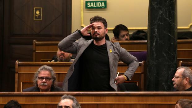 El portavoz de ERC en el Congerso, Gabriel Rufián, en una fotografía de hace unos meses