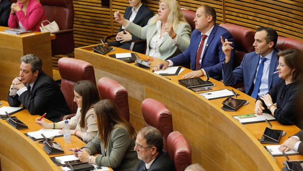 El grupo parlamentario de Vox en las Cortes Valencianas