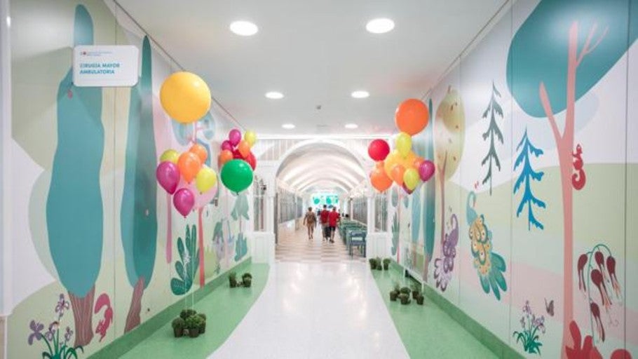 La naturaleza de El Retiro brota en el interior del Hospital Niño Jesús