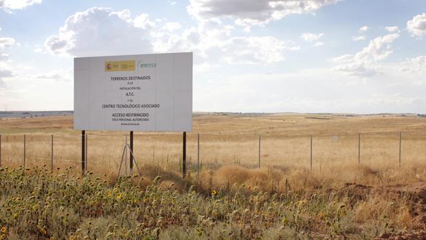 Terrenos donde se debería ubicar el ATC en Villar de Cañas
