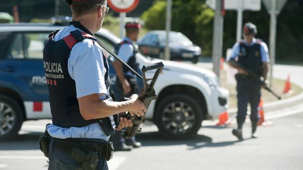 Control policial de los Mossos d'Esquadra